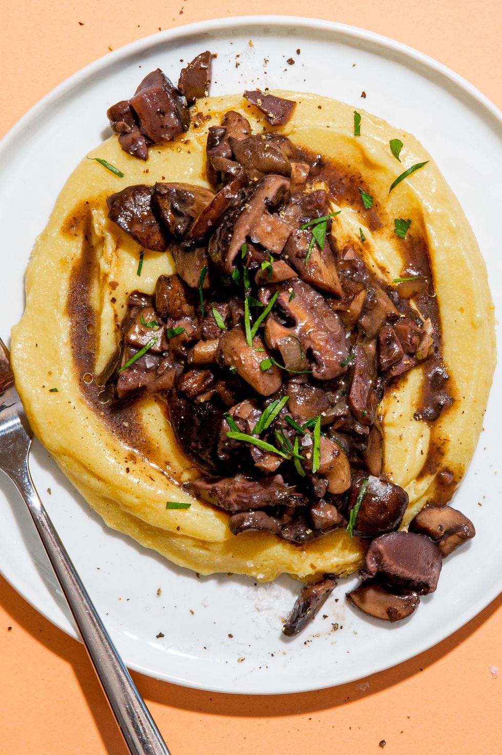 polenta with wild mushroom ragu