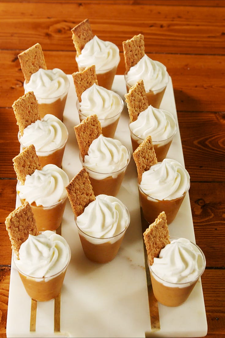 pumpkin pie pudding shots