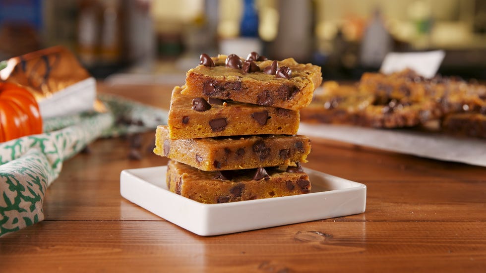pumpkin spice blondies