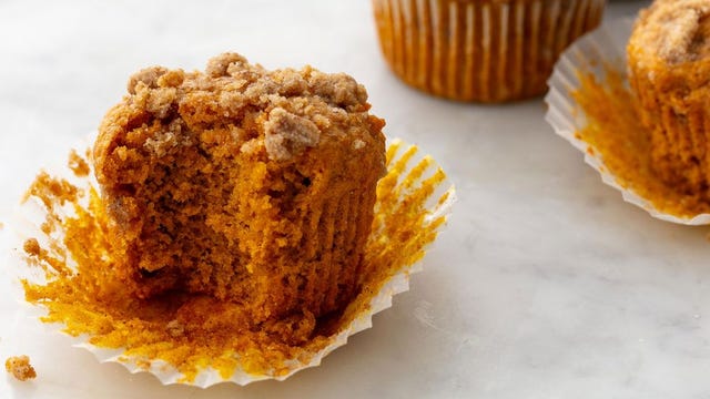 pumpkin spice muffins horizontal
