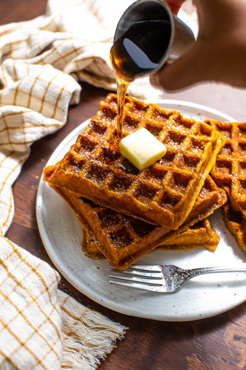 pumpkin waffles