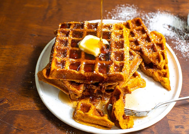 Pumpkin Waffles - Delish.com pumpkin waffles