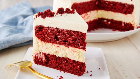 preview for Our Red Velvet Cheesecake Cake Is Three Layers of Amazingness