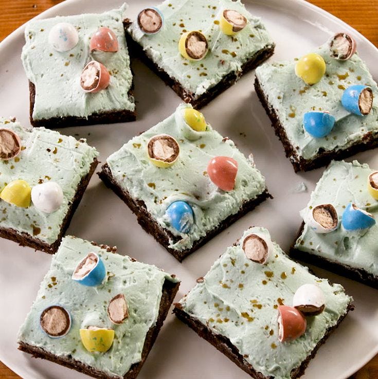 Robin Egg Brownies - Delish.com