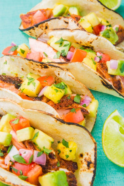 salmon tacos