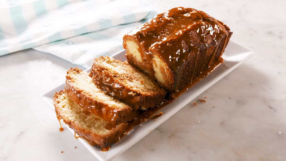 preview for Beware: This Salted Caramel Pound Cake Is Dangerously Good