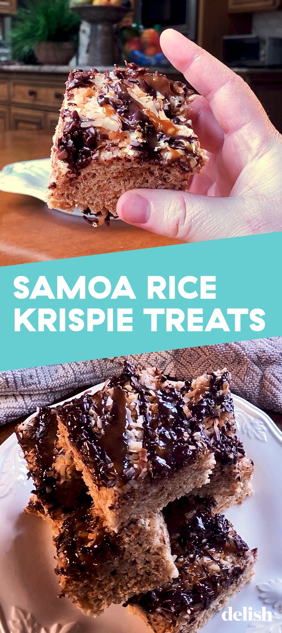 samoa rice krispie treats