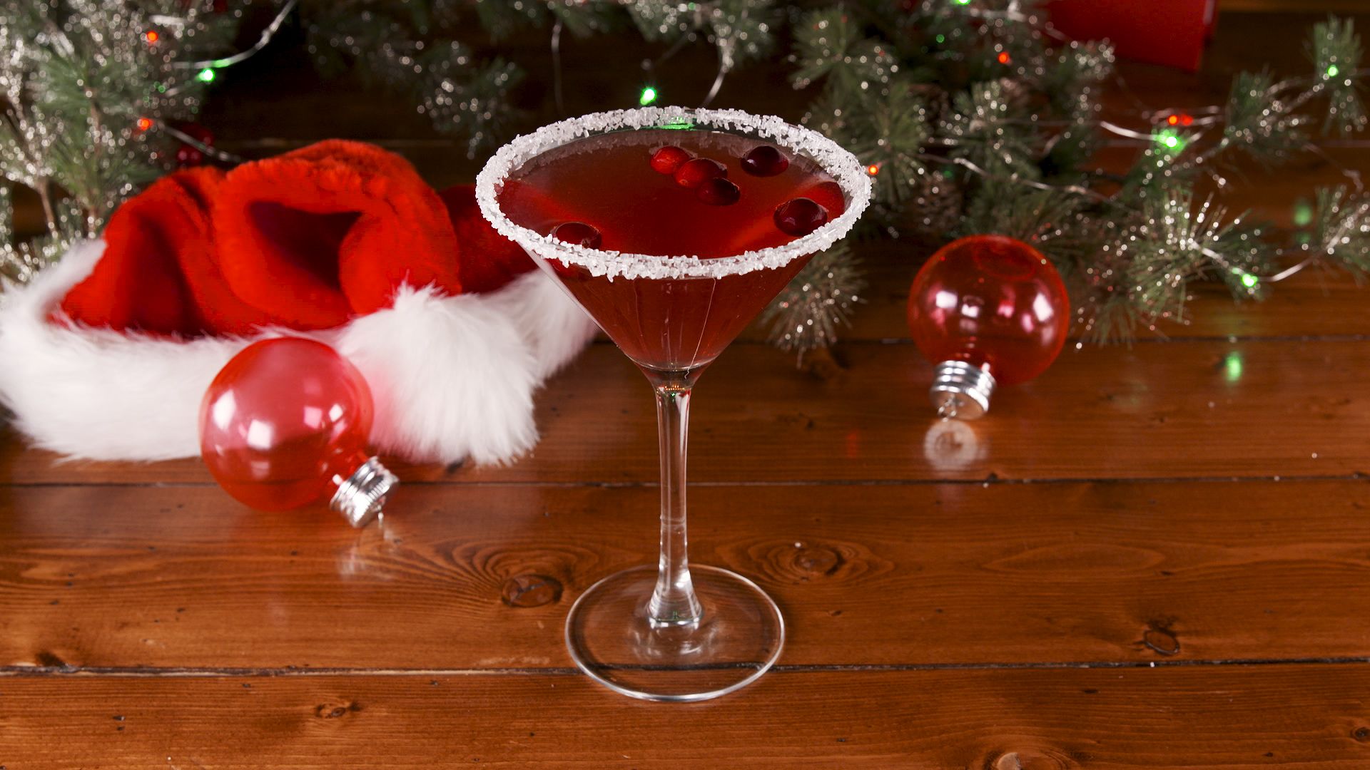 santa hat drink