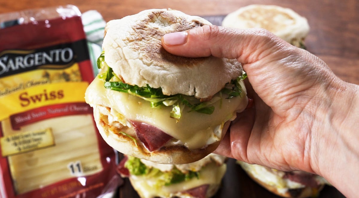 Video player poster image preview for This Reuben Breakfast Sandwich Is Worth Waking Up Early For