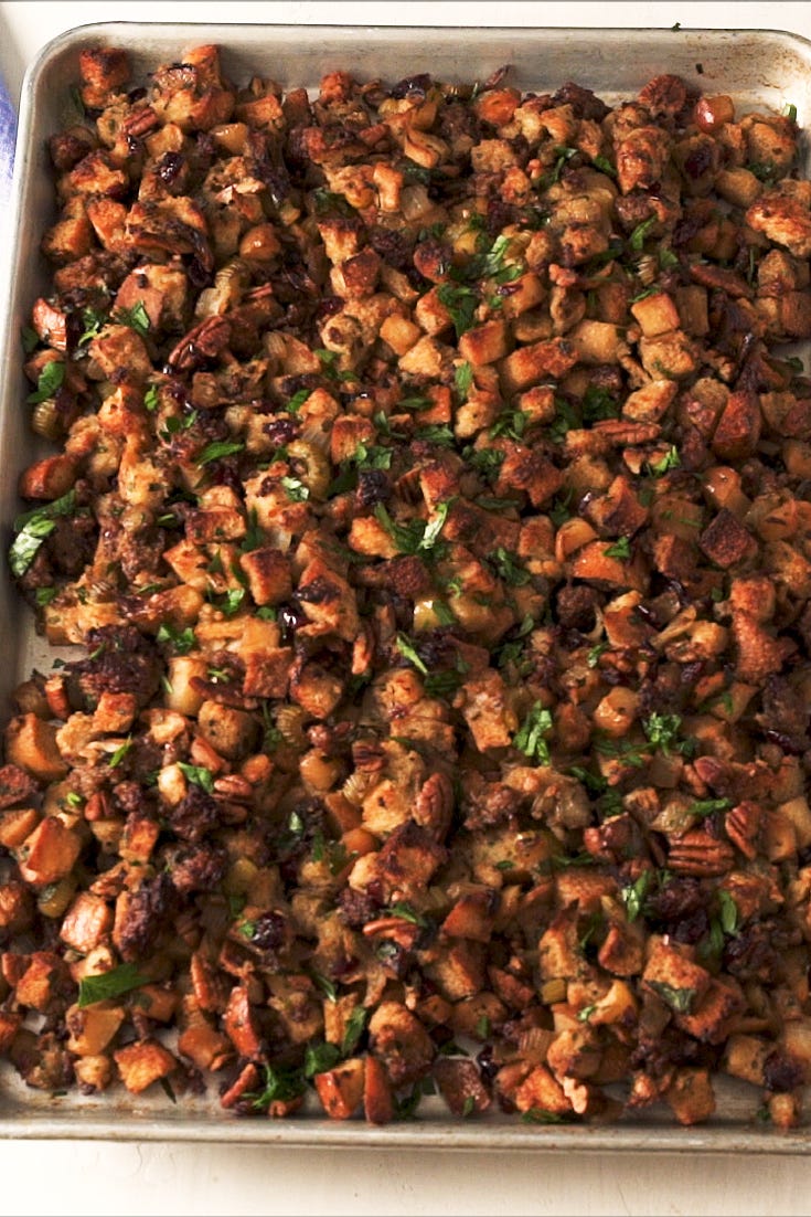 sheet pan stuffing
