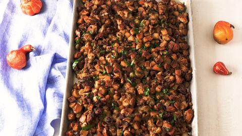 preview for This Sheet Pan Stuffing Makes The CRISPIEST Stuffing Ever