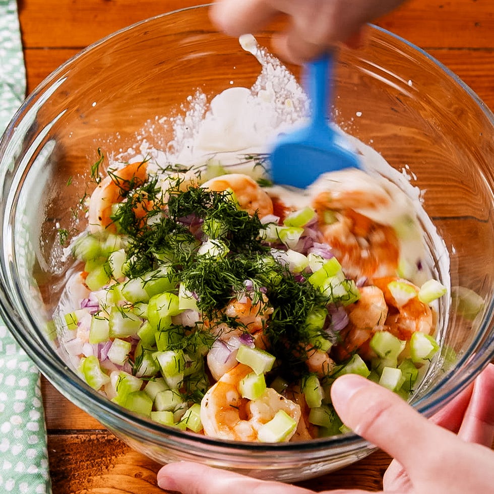 shrimp salad steps