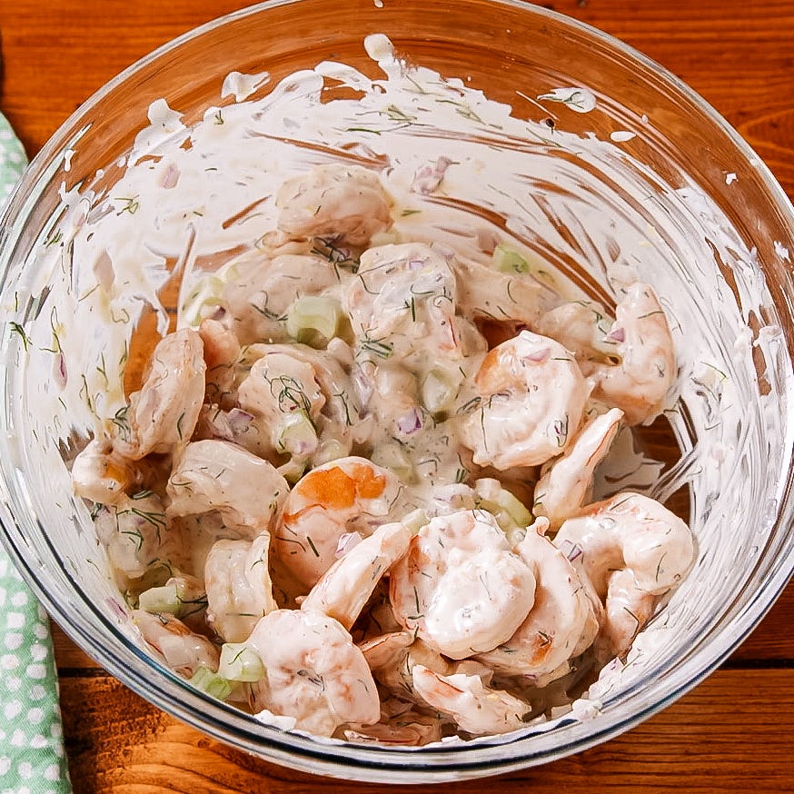 shrimp salad steps