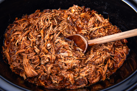 easy slow cooker pulled pork with bbq sauce