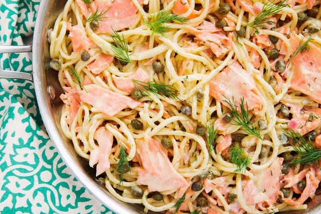 smoked salmon pasta delishcom