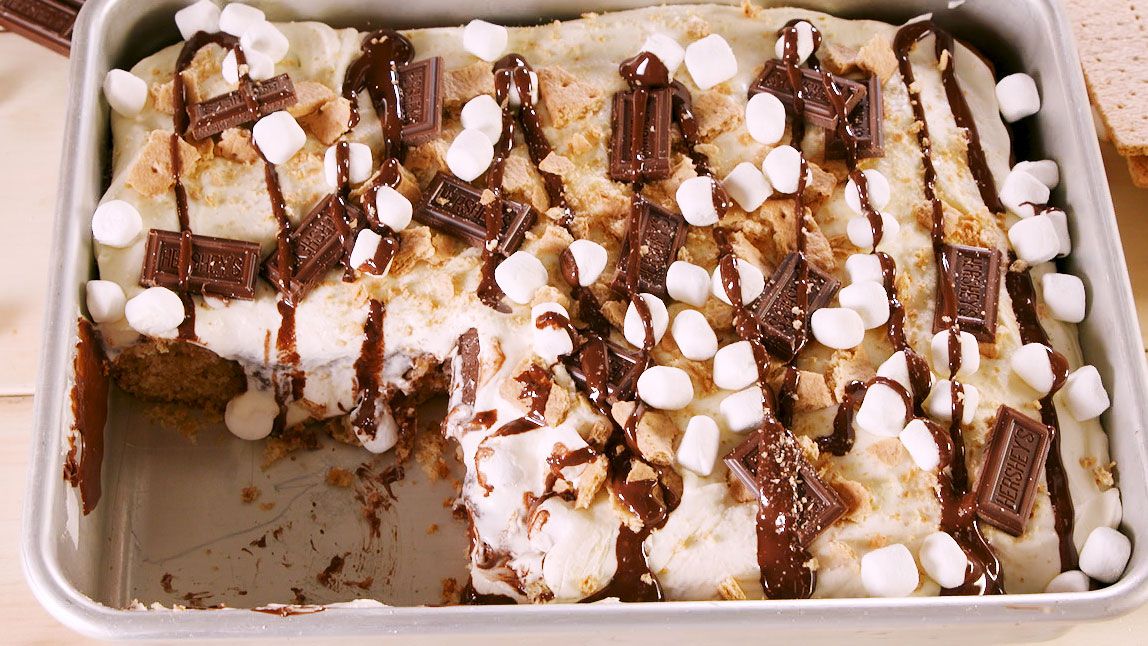 preview for S'mores Poke Cake: Try Not To Devour In One Sitting