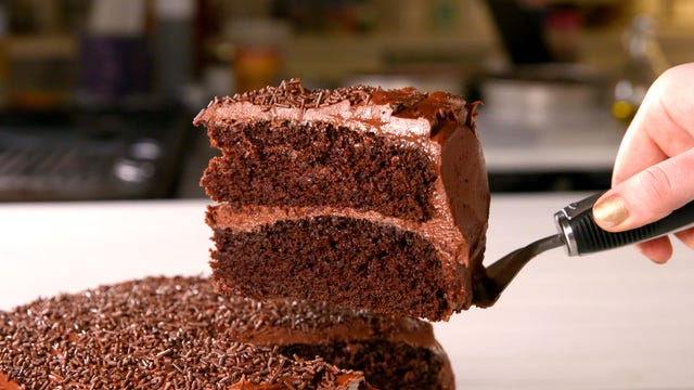 Food, Cuisine, Cake, Dish, Chocolate cake, Dessert, Chocolate, Baked goods, Snack cake, Baking, 