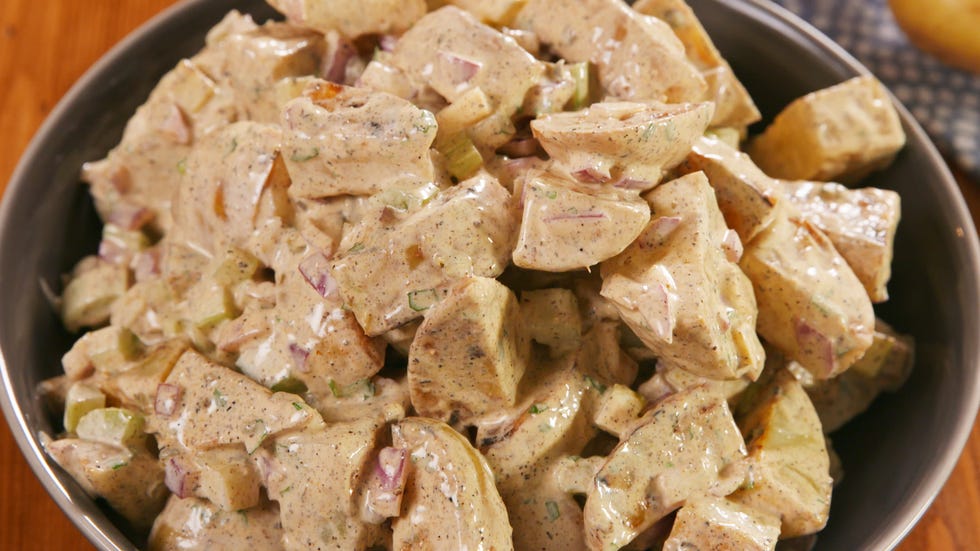 Dish, Food, Cuisine, Ingredient, Produce, Salad, Recipe, Meat, Vegan nutrition, Potato salad, 