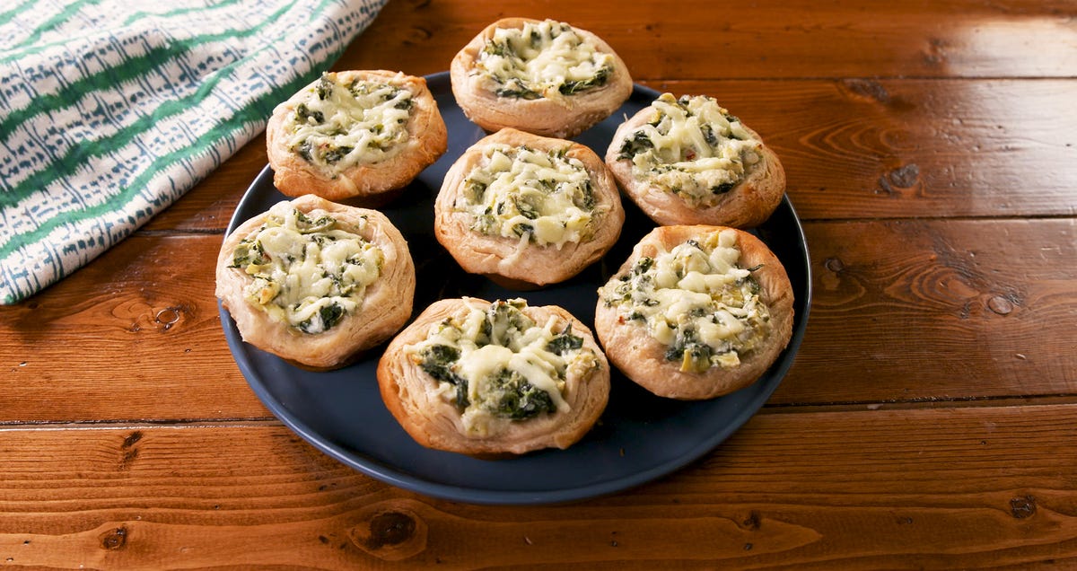 Video player poster image preview for Handheld Spinach & Artichoke Dip!