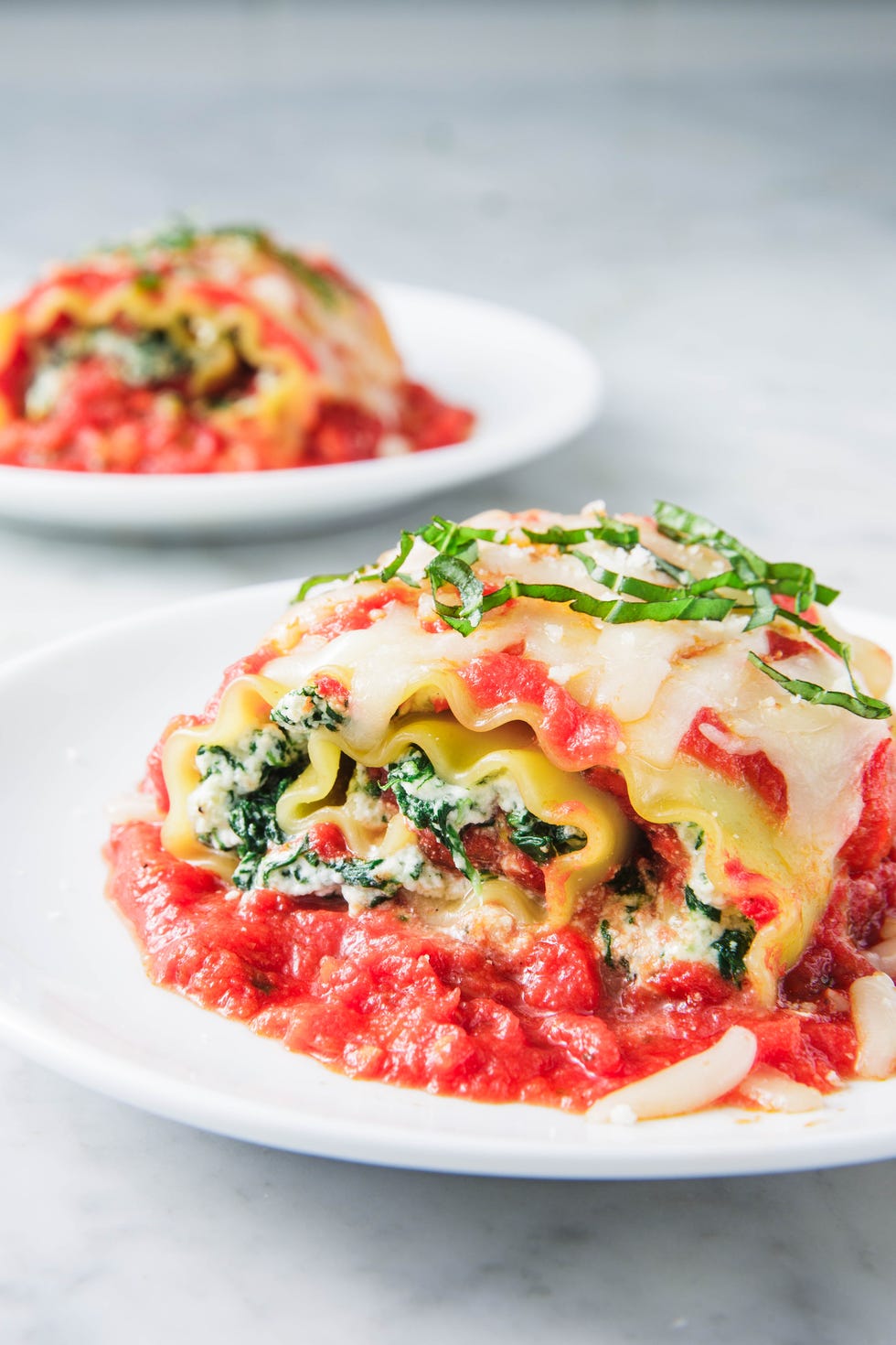 Spinach Lasagna Roll-Ups - Delish.com
