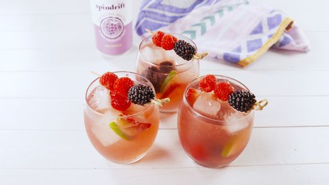preview for Rosé All Day Punch | Delish + Spindrift