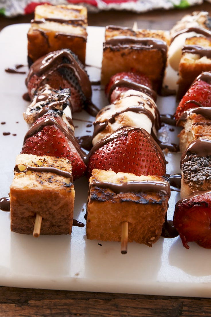 strawberry shortcake skewers