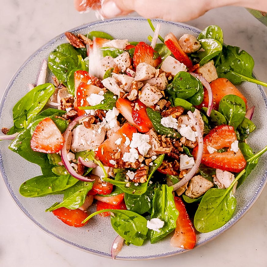 strawberry spinach salad sbs