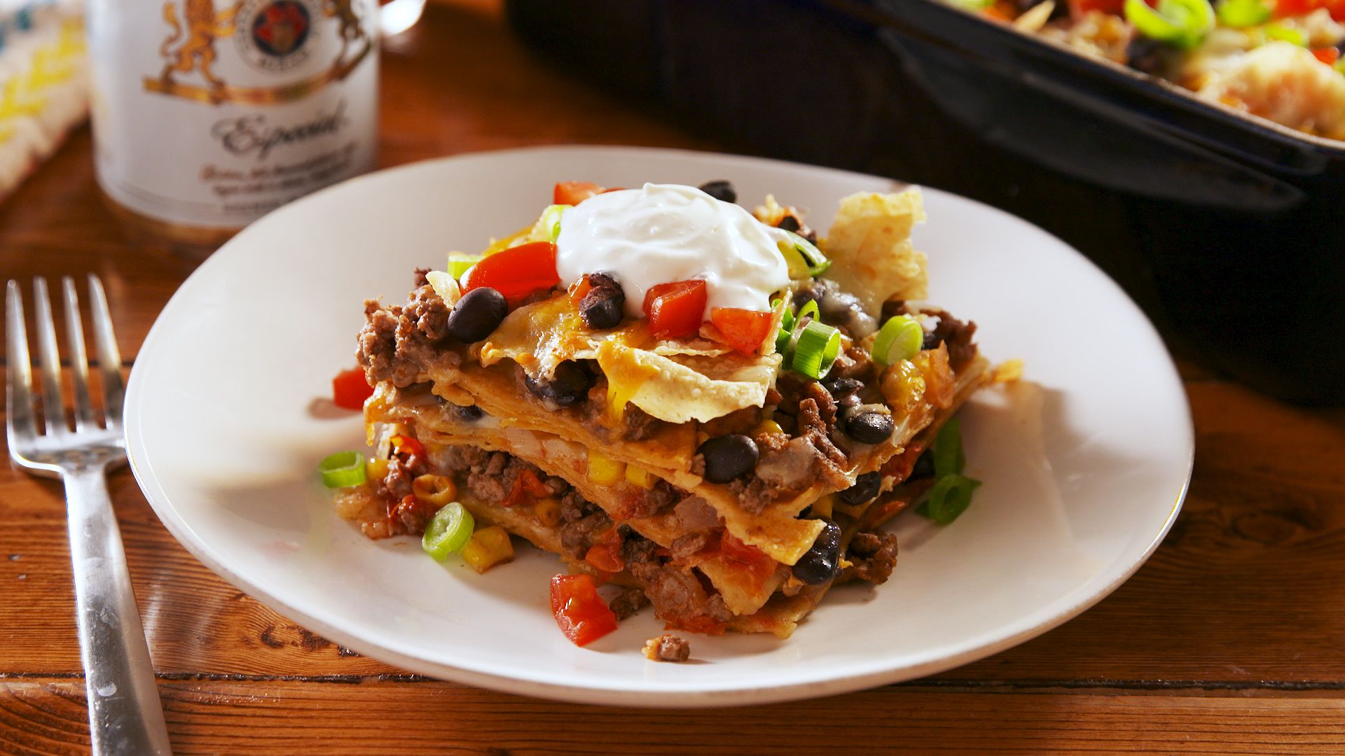 Beef Tortilla Taco Casserole Recipe 