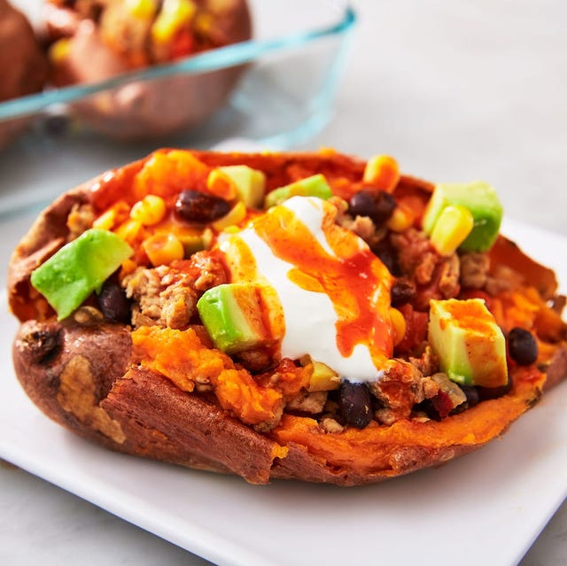 Stuffed Sweet Potatoes horizontal — Delish.com