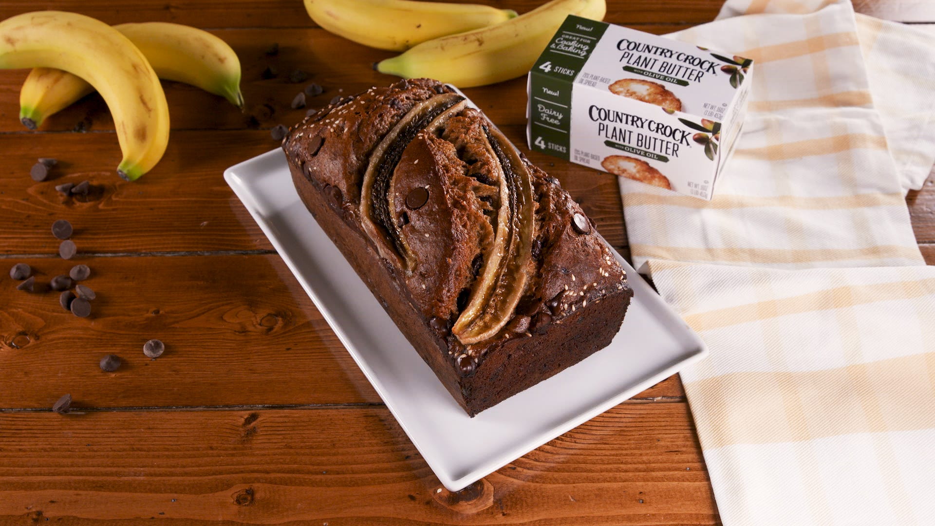 Dish, Food, Cuisine, Banana, Banana family, Ingredient, Banana bread, Chocolate cake, Produce, Baked goods, 