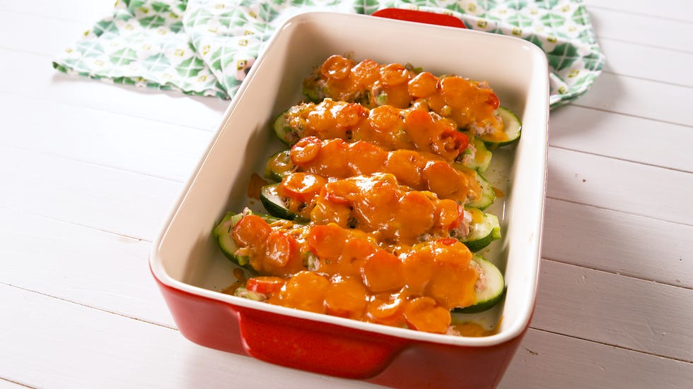 Tuna Melt Stuffed Zucchini - Delish.com