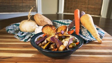 roasted vegetable traybake