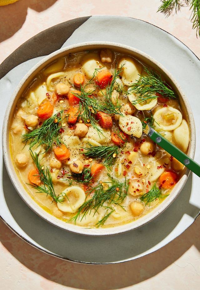 chickpea noodle soup delish