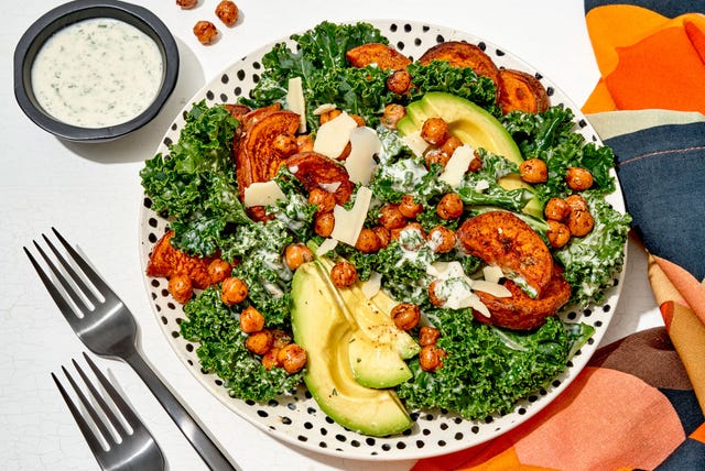 Coconut Ranch Kale Salad - Delish.com coconut ranch kale salad
