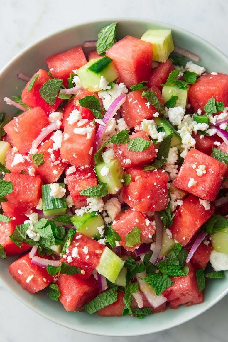 watermelon feta salad