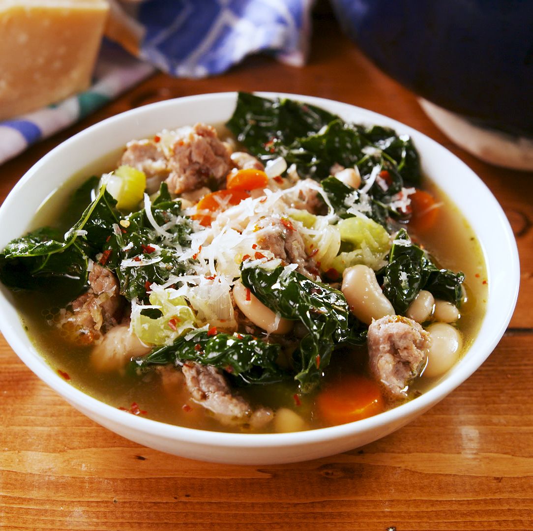 preview for Sausage White Bean & Kale Soup Is Our Newest Healthy Obsession