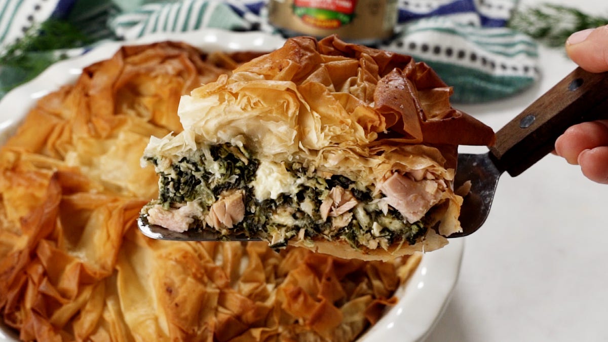 preview for Tuna Spanakopita Pie Will Transport You To The Mediterranean