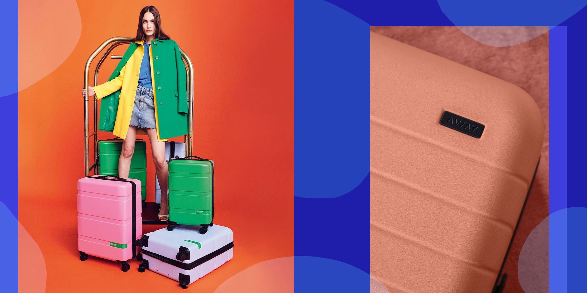 Colorful luggage bags online