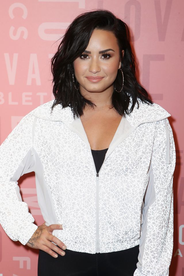 Demi Lovato visits Fabletics at The Village at Westfield Topanga