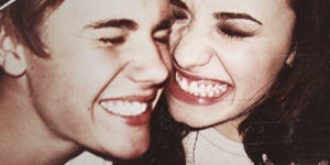 Justin Bieber en Demi Lovato