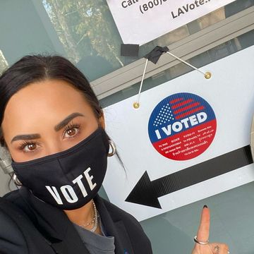 demi lovato vote selfie