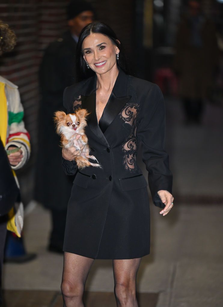 demi moore in new york city january 31, 2024