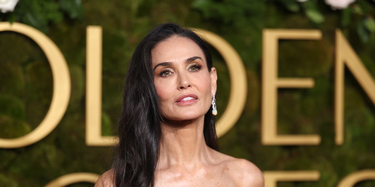 How to Recreate Demi Moore’s Old Hollywood Beauty Look From the 2025 Golden Globes