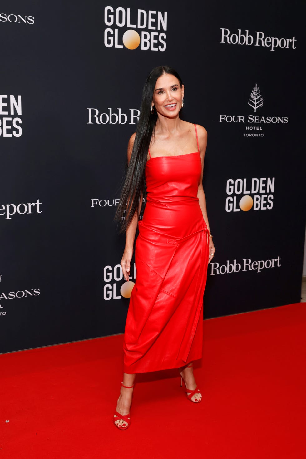 demi moore at road to the golden globes party at the 2024 toronto international film festival