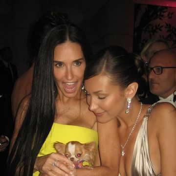 demi moore and bella hadid during the 2024 cannes film festival