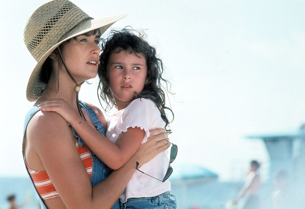demi moore and rumer willis in 'striptease'