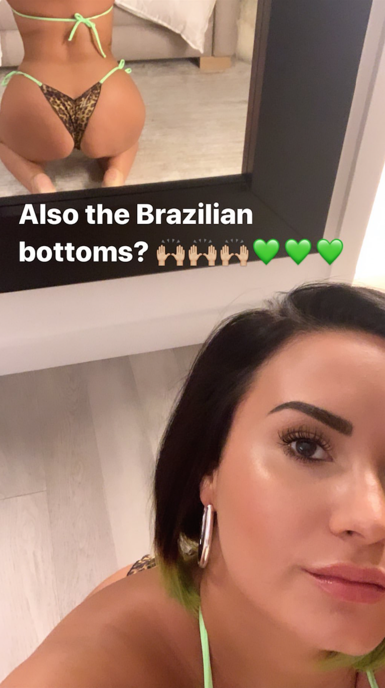 Demi Lovato Drops Jaws As She Shows Off Her Killer Curves In String