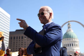 presidential candidate joe biden campaigns in st louis