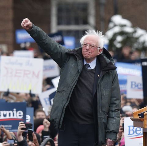 Sen. Bernie Sanders Holds Campaign Rally At Brooklyn College