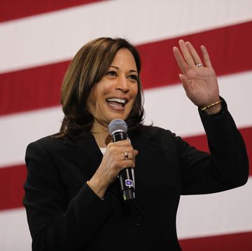 democratic presidential candidate kamala harris holds town hall in new hampshire
